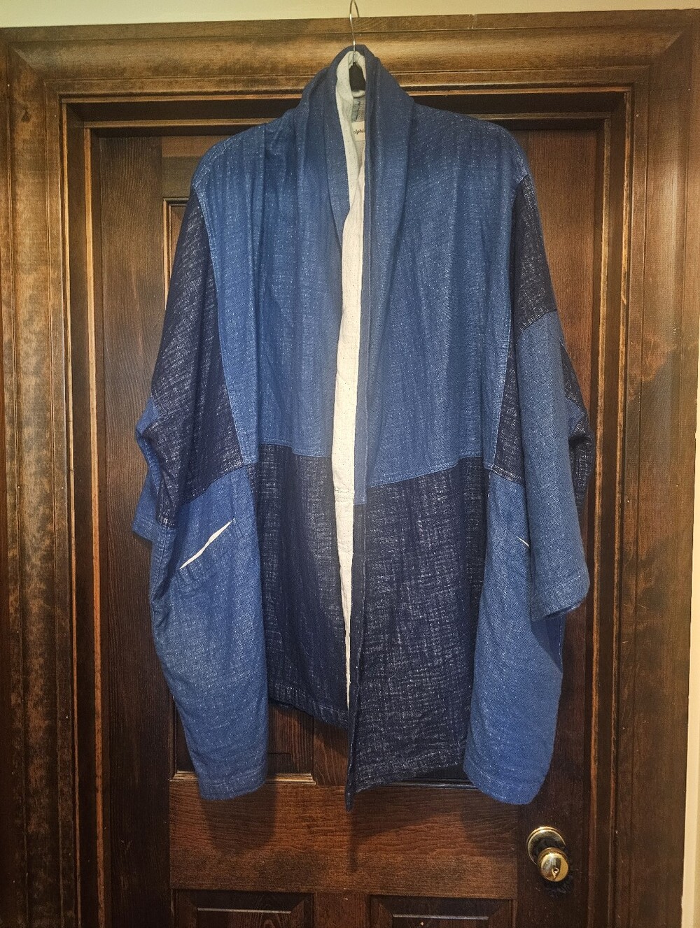 Atelier Delphine Haori Coat in Patchwork Gauze Medium